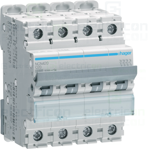 Sigurante automate/electrice - Intrerupator MCB CN/AA Hager - NCN420