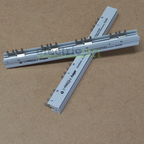 Busbar și accesorii - Bareta alimentare 2P 63A Hager KDN263AZ