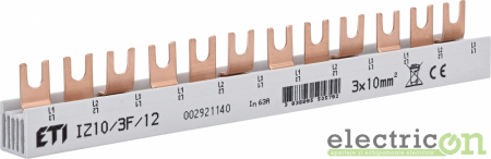 Busbar - Bareta alimentare 3P 63A ETI 002921140