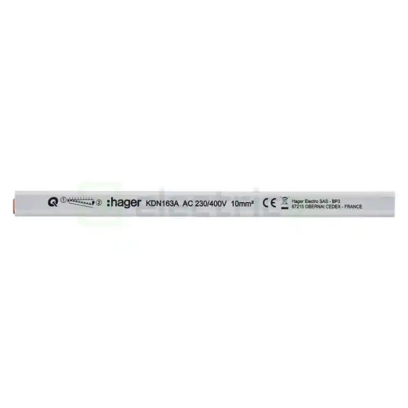 Bareta alimentare (busbar), 1P, tip furca, 12 module, 10mmp, 63A, Hager, KDN163A [2]