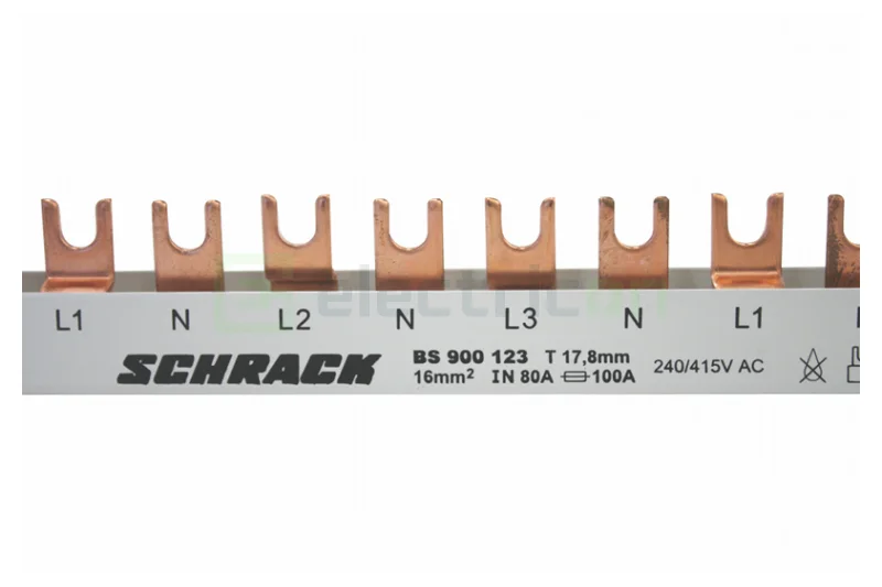 Busbar și accesorii - Bareta alimentare 4P 63A Hager BS900124