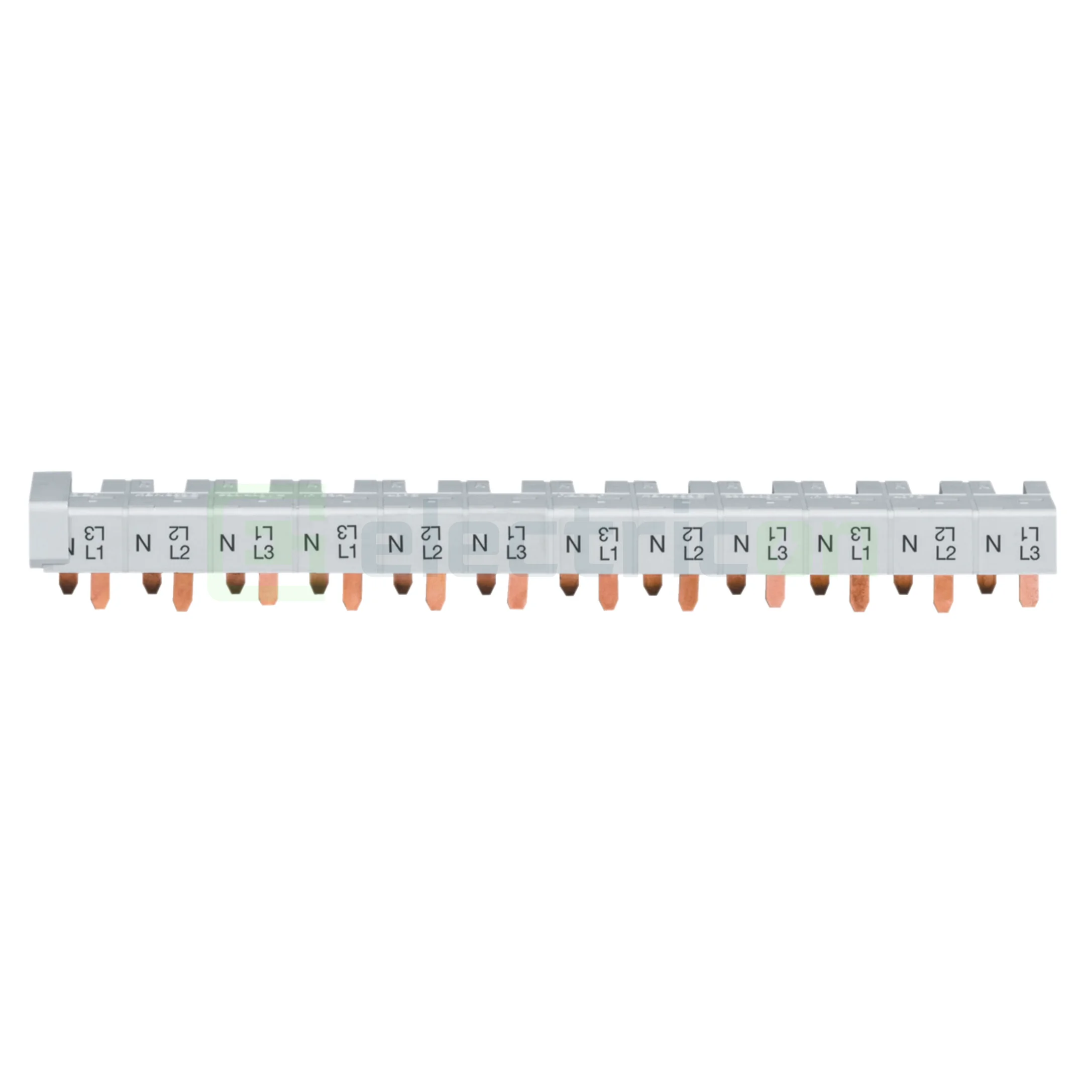 Busbar - Bareta alimentare (busbar), 4P, tip pin, 12 module, 10mmp, 63A, Hager, KBN663A