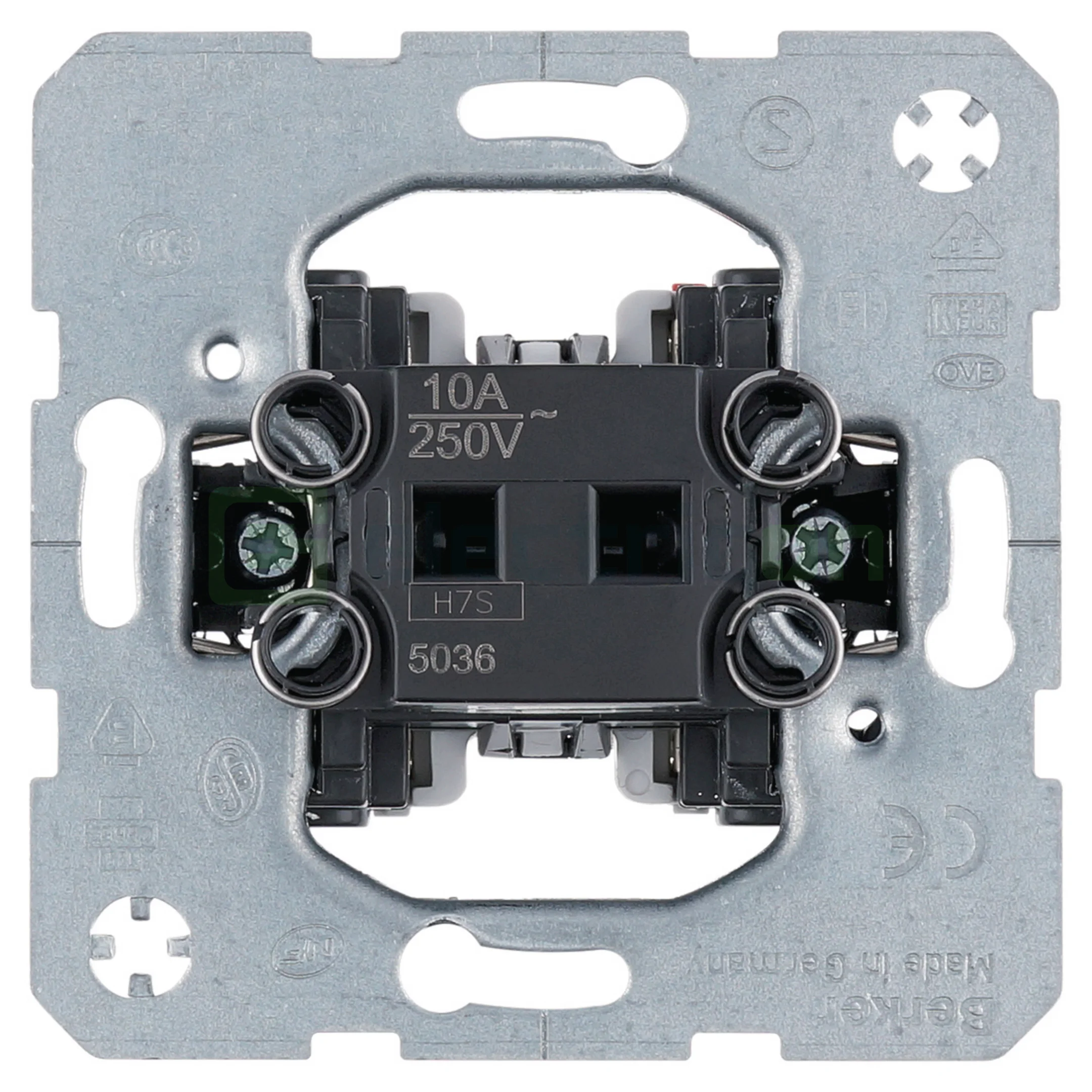 Prize și întrerupătoare - Buton, 1 contact (utilizabil ca NO sau NC), 1 pol, Berker, 5036