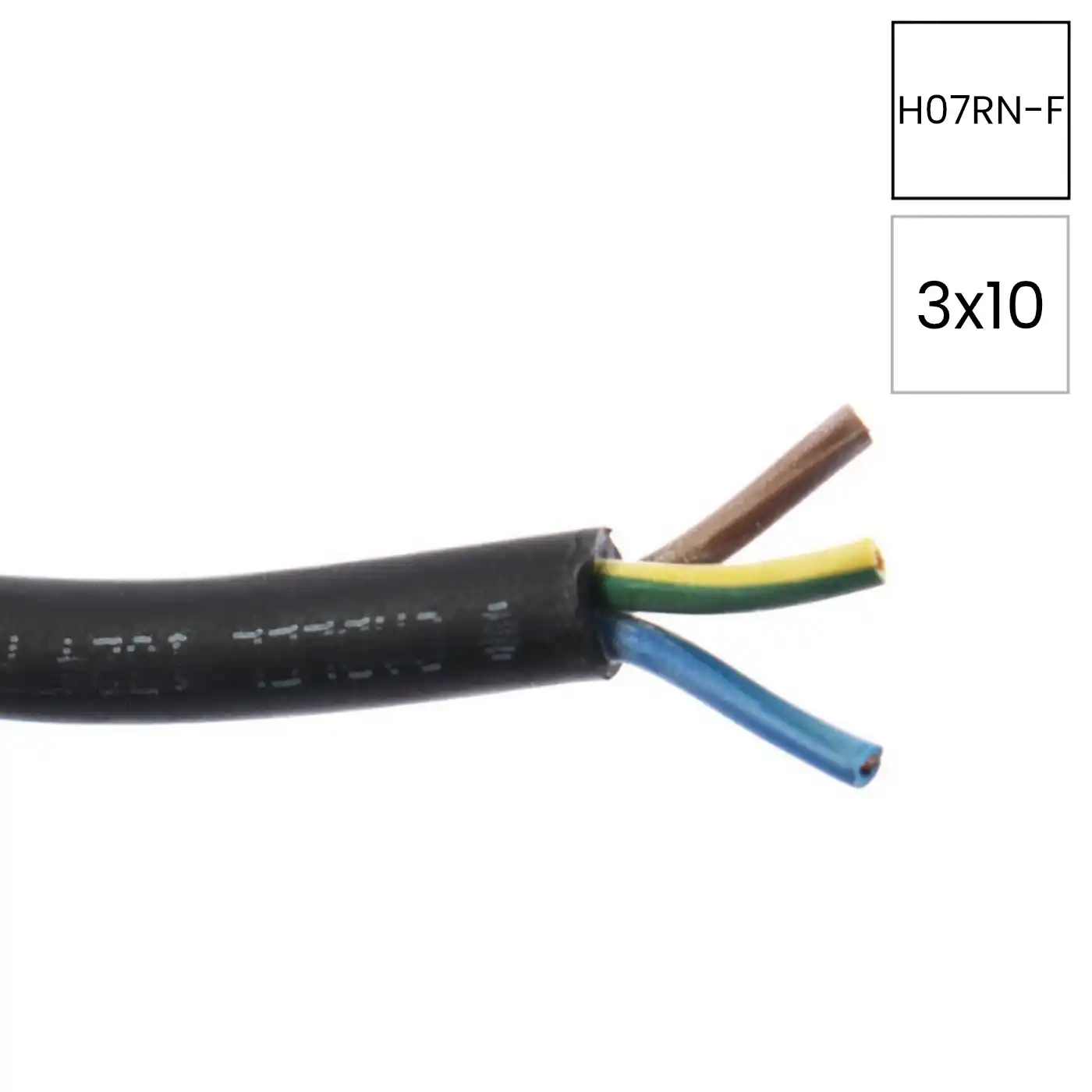 Cabluri, Canal cablu, Copex - Cablu flexibil MCCG H07RN-F 3x10mm² cu manta din cauciuc