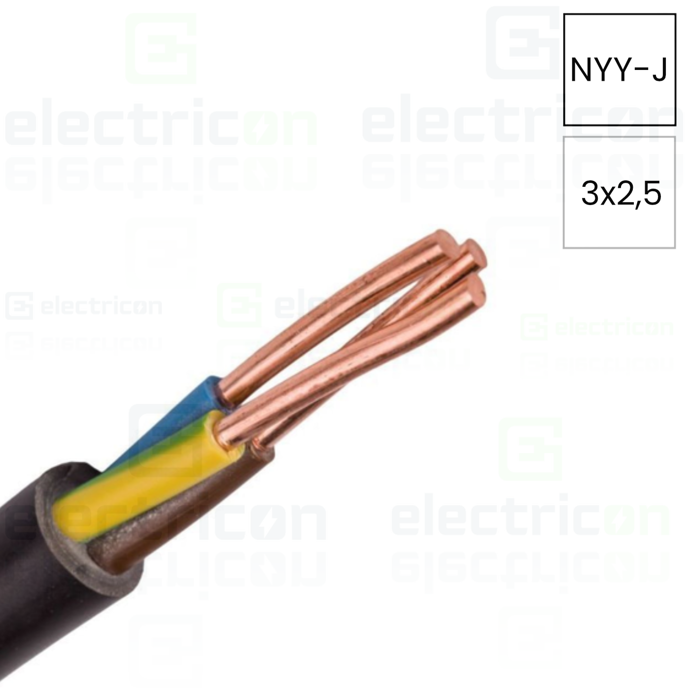 Cabluri, Canal cablu, Copex - Cablu NYY-J 3x2,5mm², Helukabel, 32024