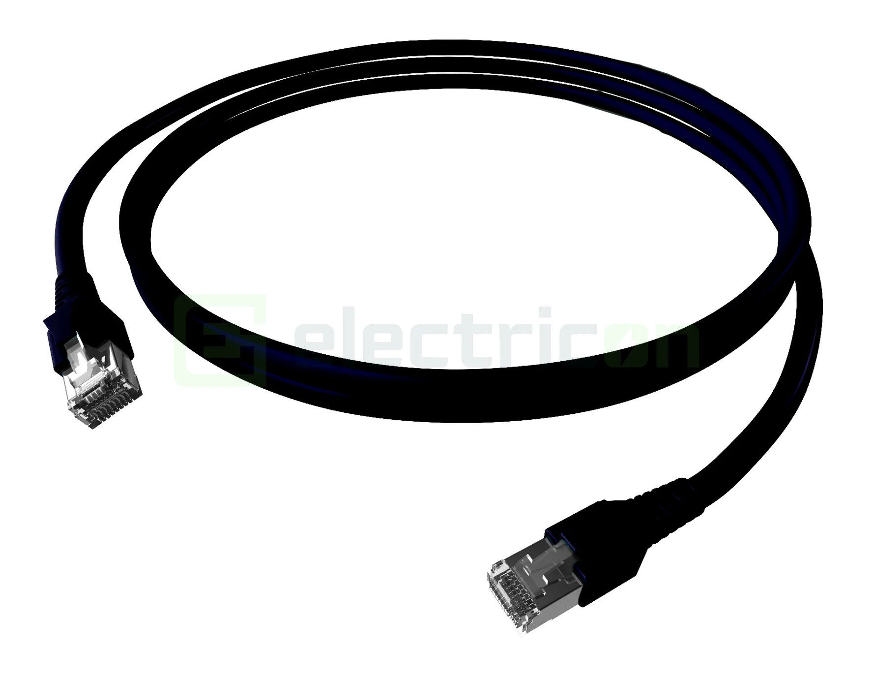 Cablu date și TV - Cablu patch RJ45 10 Gbps 3 metri negru Schrack H6GTS03K0S