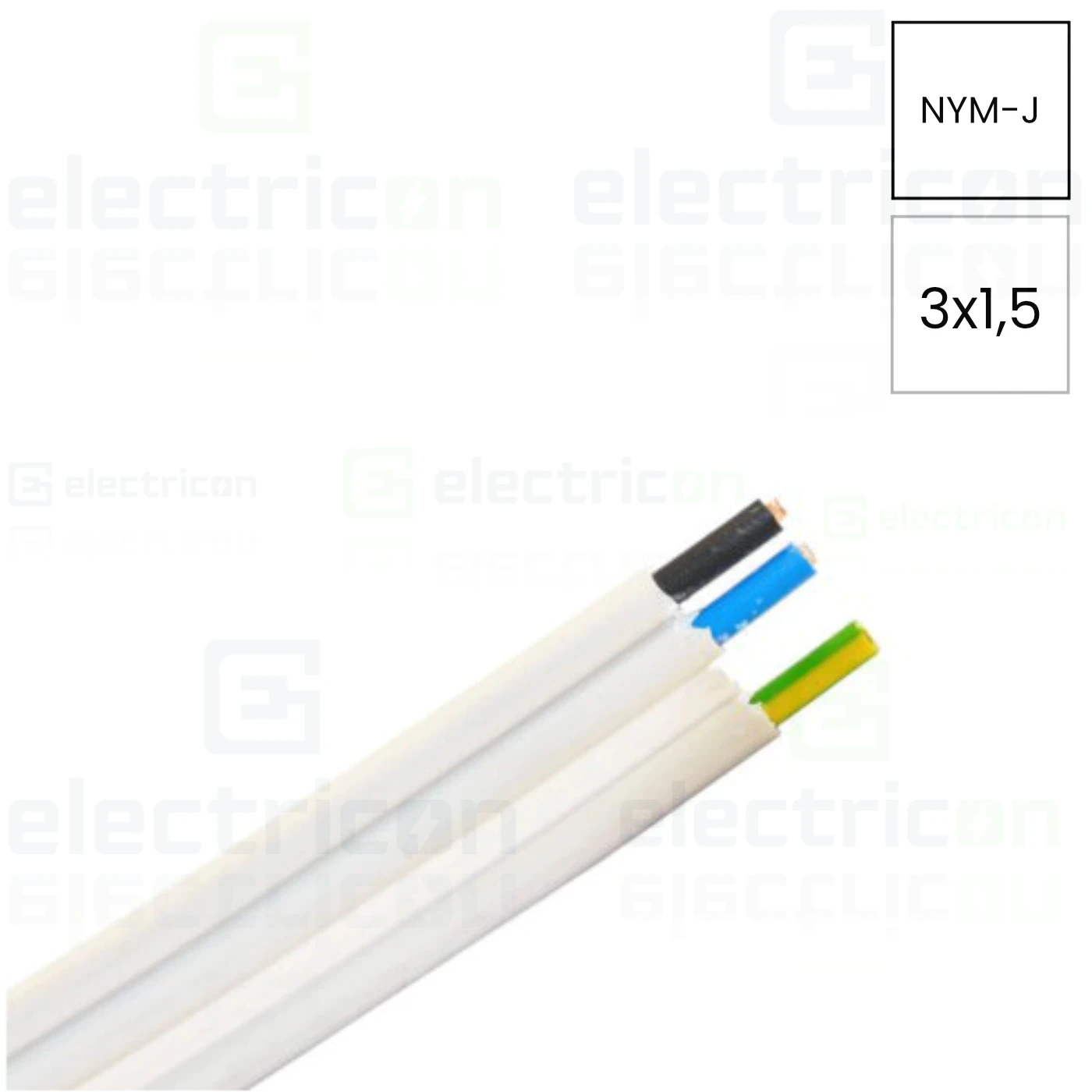 Cablu plat YDYt  tip INTENC 3x1,5 mm²
