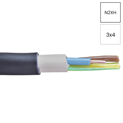 Cabluri electrice - Cablu rigid N2XH 3x4mm² Helukabel