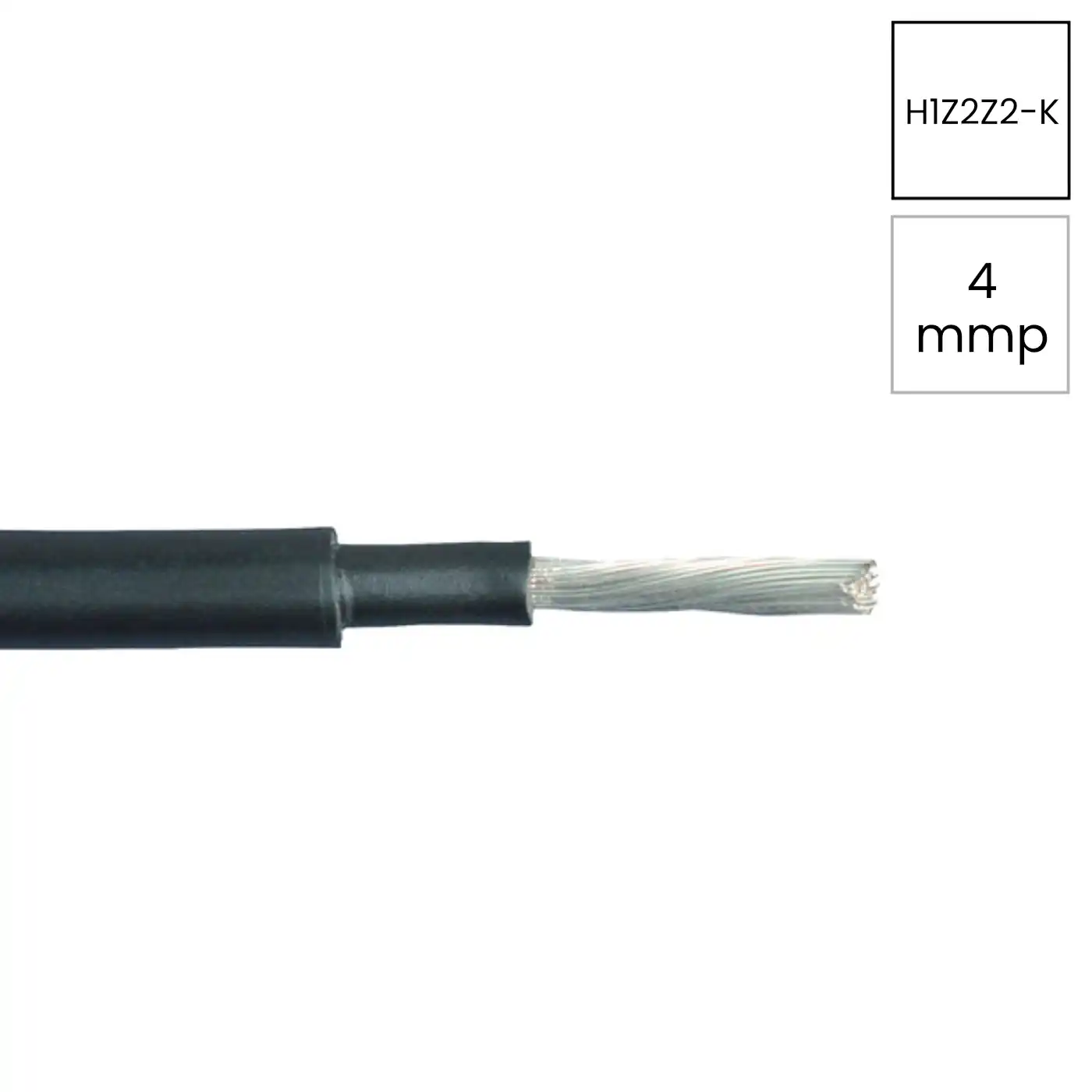 Cabluri fotovoltaice - Cablu solar fotovoltaic TopSolar H1Z2Z2-K 4mm² negru