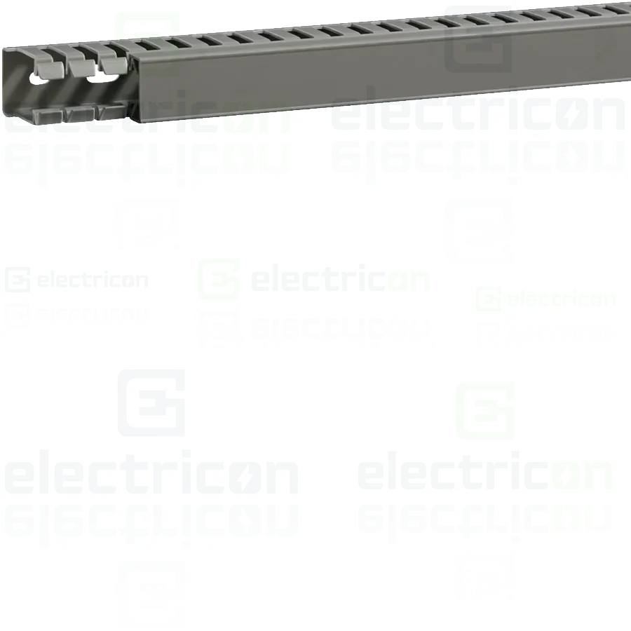 Canal Cablu - Canal cablu pieptene, BA7A 60x100mm PVC gri, Hager,BA7A60100