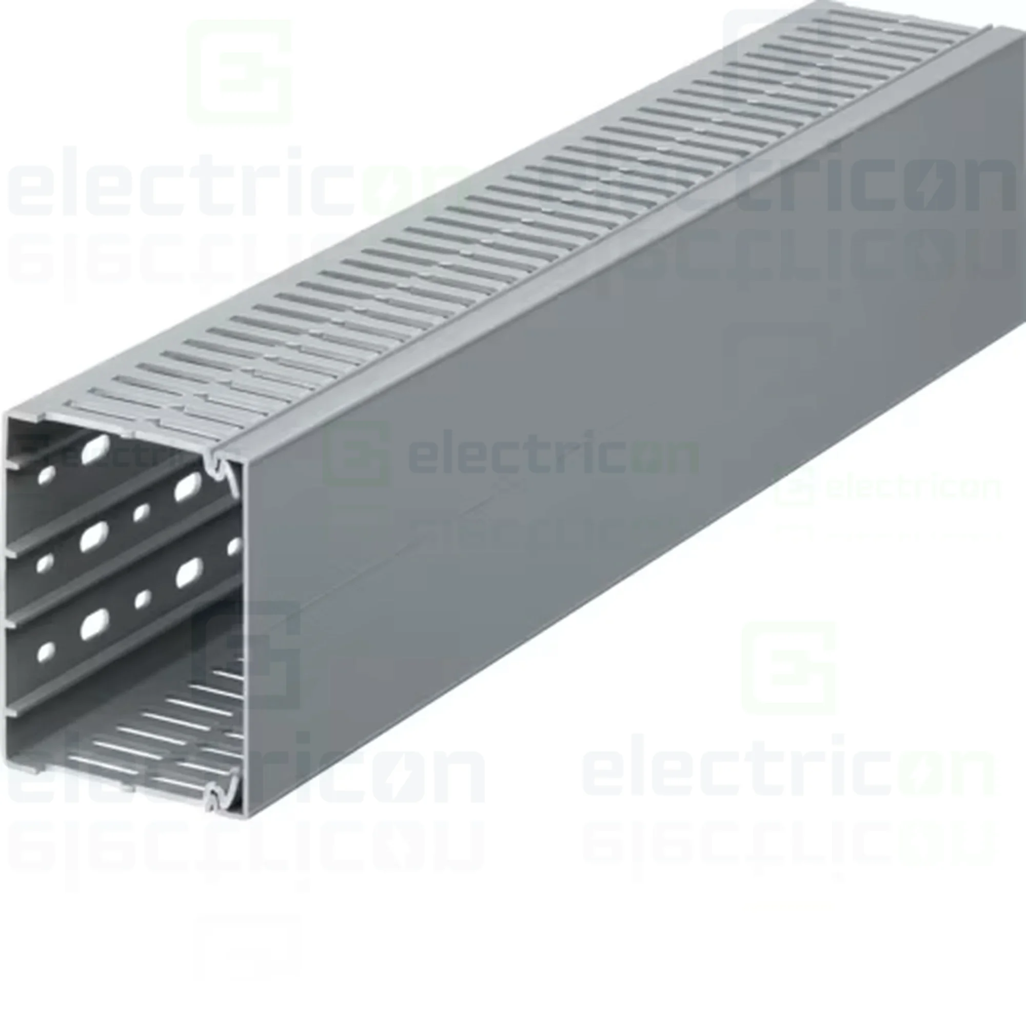 Canal Cablu - Canal cablu pieptene,  BA7A 80x100mm PVC gri, Hager,BA7A80100