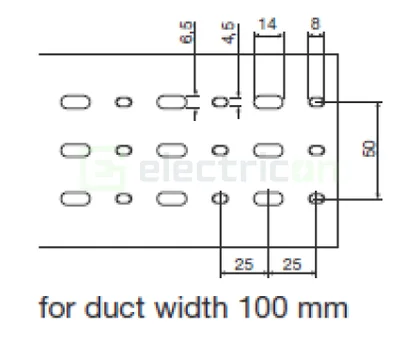 Canal cablu Hager HA7100100 100x100mm fără halogen PC-ABS gri [1]