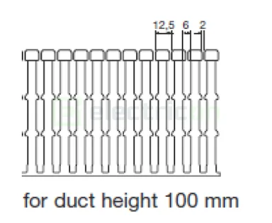 Canal cablu Hager HA7100080 100x80mm fără halogen PC-ABS gri [1]