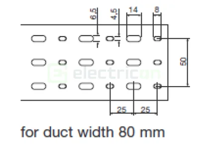 Canal cablu Hager HA7100080 100x80mm fără halogen PC-ABS gri [2]