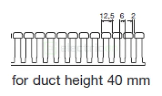 Canal cablu Hager HA740100 40x100mm fără halogen PC-ABS gri [2]