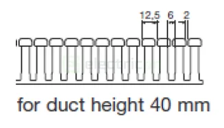 Canal cablu Hager HA740025 40x25mm fără halogen PC-ABS gri [2]