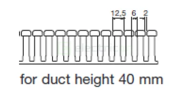 Canal cablu Hager HA740080 40x80mm fără halogen PC-ABS gri [2]
