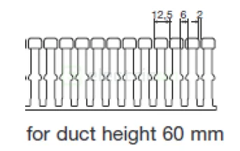 Canal cablu Hager HA760040 60x40mm fără halogen PC-ABS gri [1]