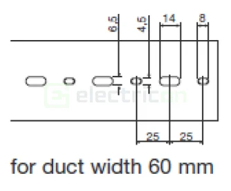 Canal cablu Hager HA760060 60x60mm fără halogen PC-ABS gri [1]