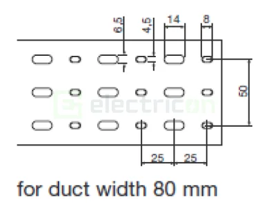 Canal cablu Hager HA760080 60x80mm fără halogen PC-ABS gri [2]