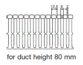 Canal cablu Hager HA780120 80x120mm fără halogen PC-ABS gri [1]