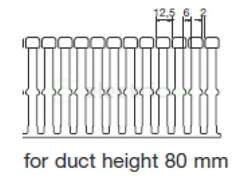 Canal cablu Hager HA780025 80x25mm fără halogen PC-ABS gri [1]