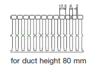 Canal cablu Hager HA780040 80x40mm fără halogen PC-ABS gri [2]