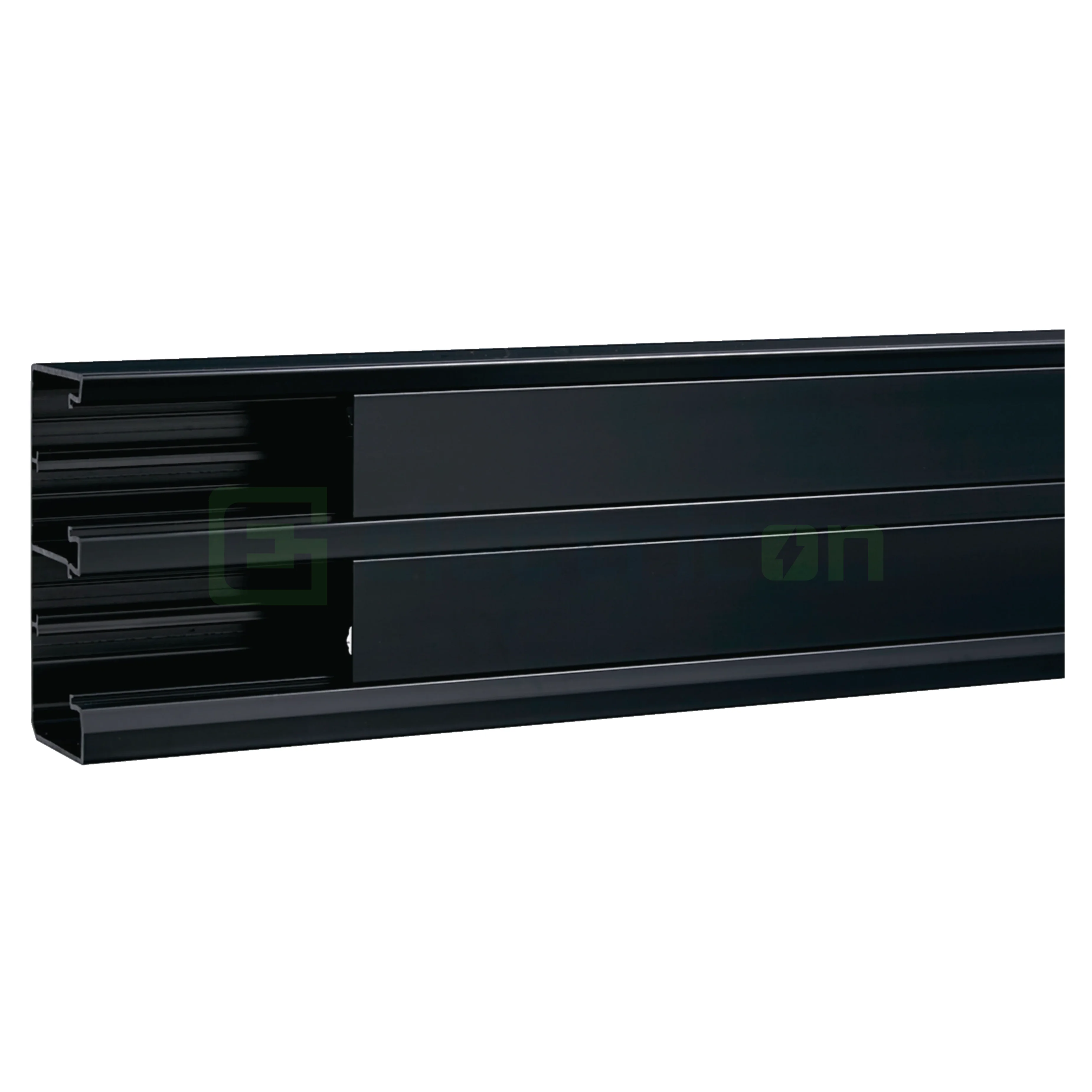 Canal Cablu - Canal cablu GBD50131, PVC, RAL9011, 50x130 mm, 2 compartimente, Hager, GBD5013109011