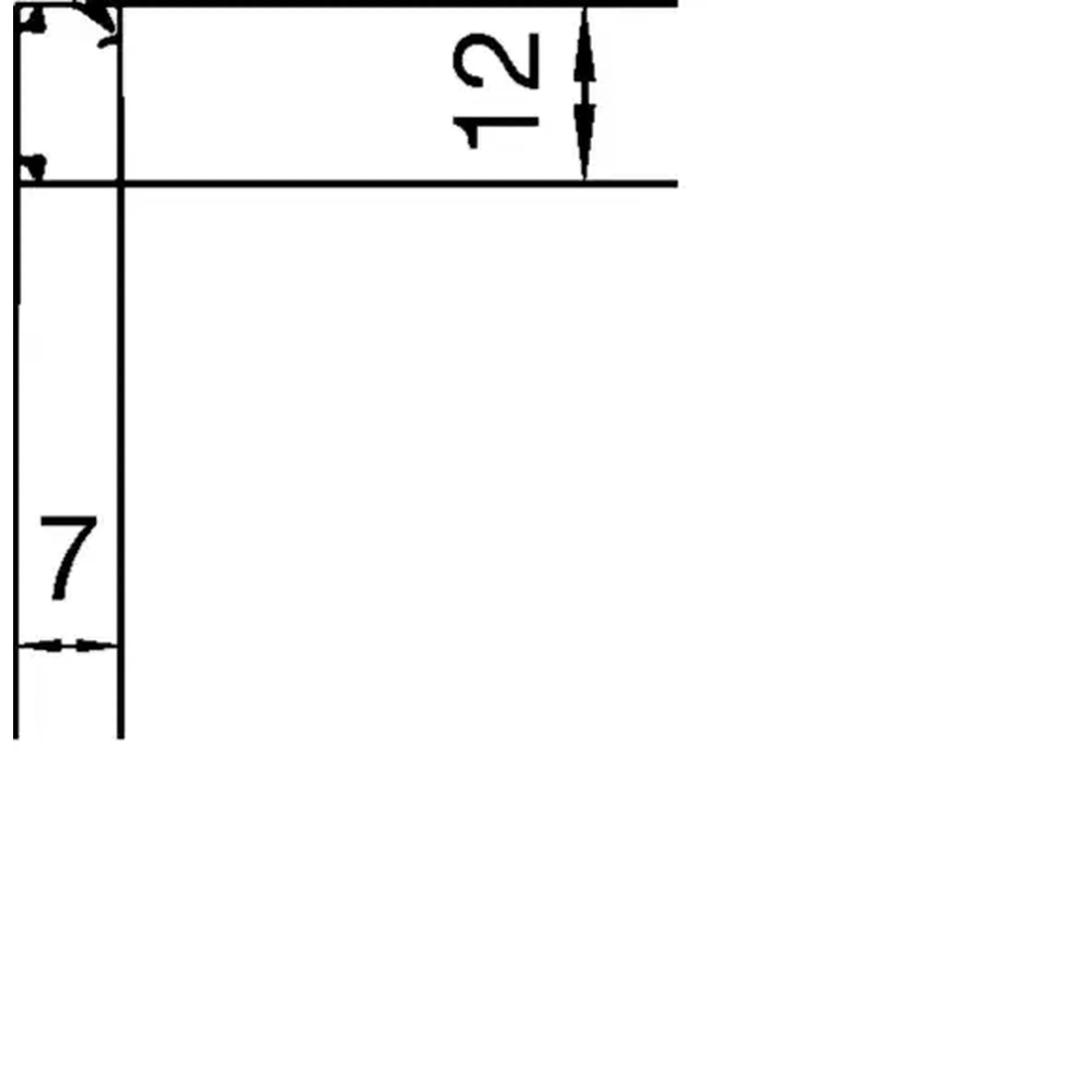 Canal cablu LFR070120 7x12mm PVC alb, Hager,LFR0701209016A [1]