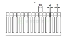 Canal pieptene BA6 60x150 gri Hager BA66015007030B capacitate mare [2]