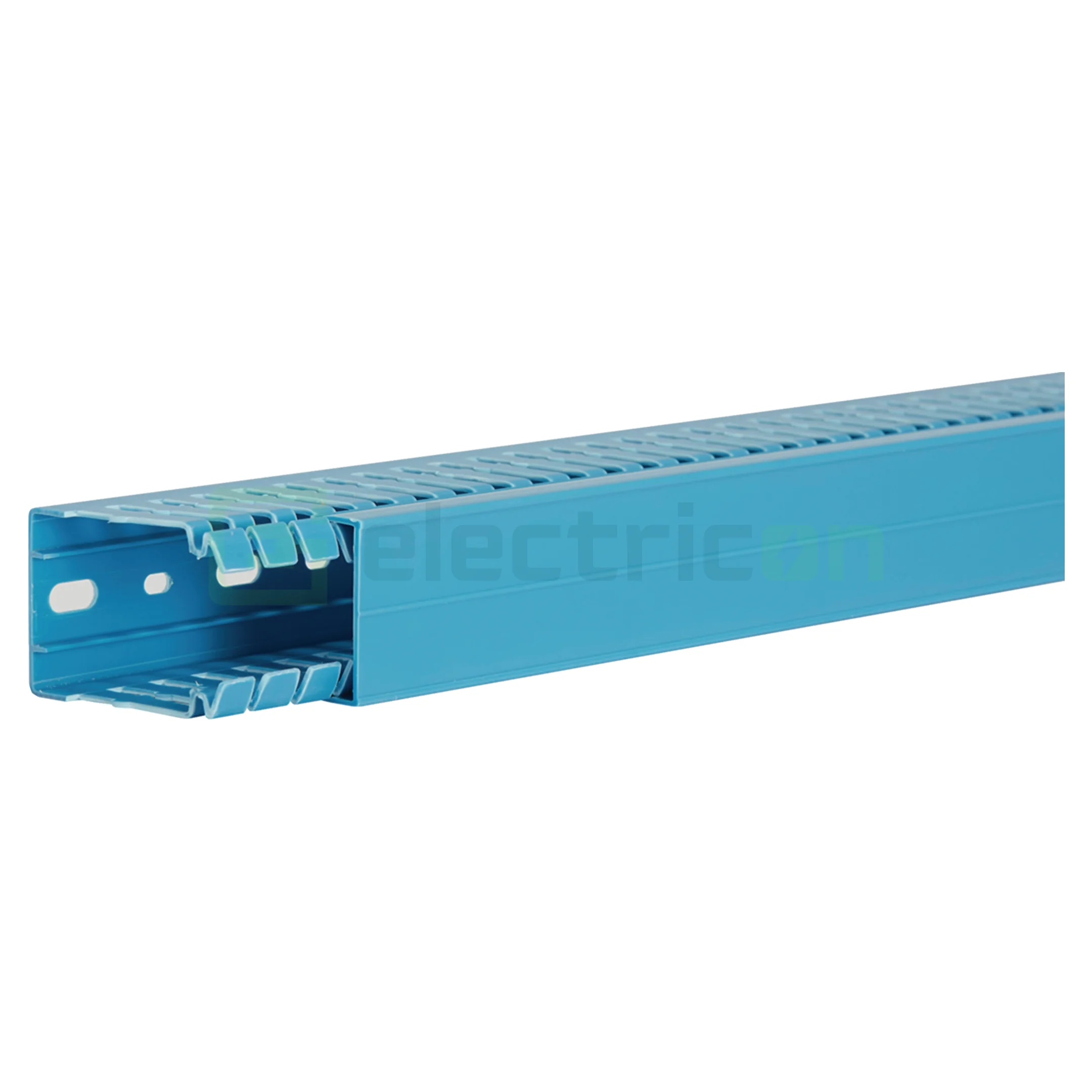 Echipamente și accesorii electrice pentru rulote și autorulote - Canal cablu pieptene, BA7, 60x40mm, cu capac PVC, albastru , Hager, BA760040BL