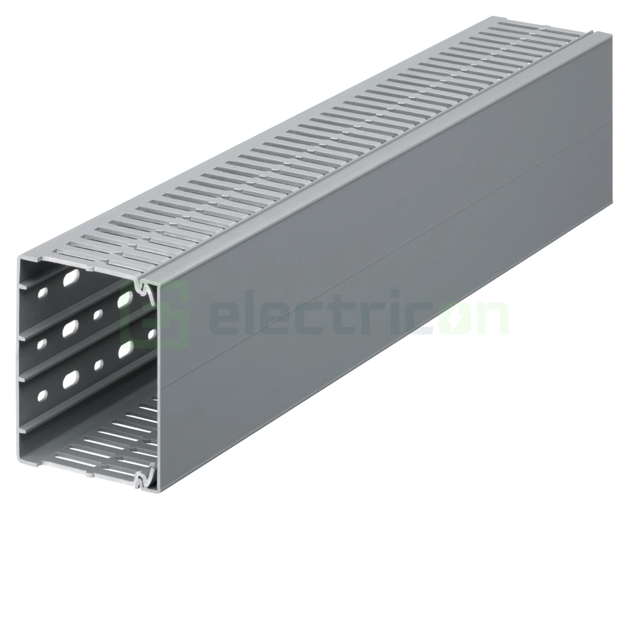 Echipamente și accesorii electrice pentru rulote și autorulote - Canal cablu pieptene,  BA7A 80x100mm PVC gri, Hager,BA7A80100