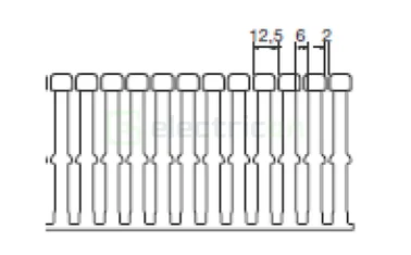 Canal cablu pieptene,  BA7A 80x100mm PVC gri, Hager,BA7A80100 [1]