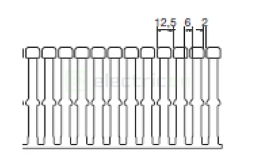 Canal cablu pieptene, BA7A 80x40mm PVC gri, Hager,BA7A80040 [1]