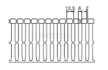 Canal cablu pieptene, BA7A 80x60mm PVC gri, Hager,BA7A80060 [1]