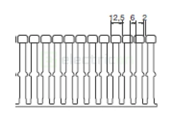 Canal cablu PVC pieptene,  80x100mm albastru, Hager, BA780100BL [2]