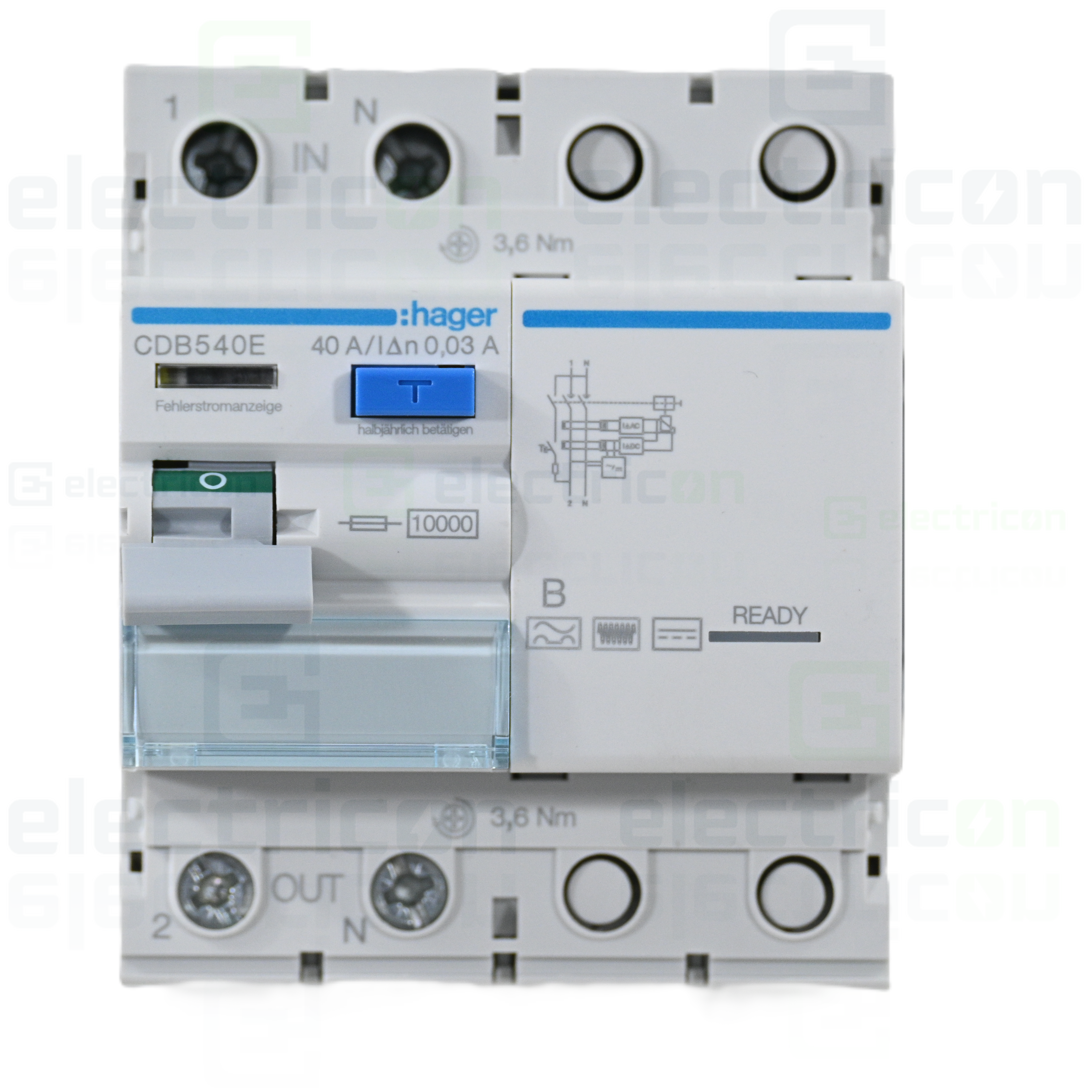 Intreruptor diferential 40A/30mA Hager - CDB540E