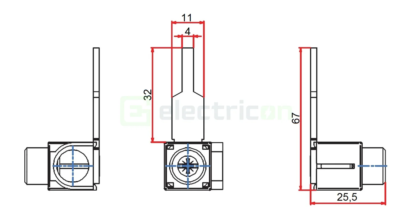 Clemă conexiune pin , perpedicular, lungă , 6-25 mm², Schrack , BS900178 Hager [1]