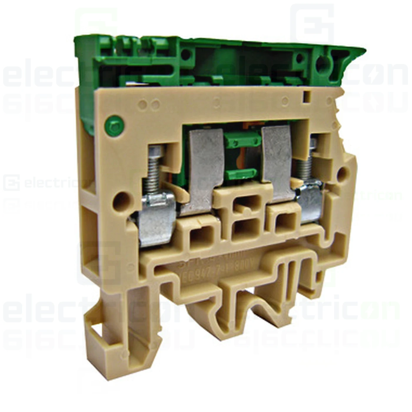 Soclu pentru sigurante fuzibile - Clemă suport pentru siguranțe, 5x20 tip SFR.4, bej/0,2-6 mm², Schrack, IK141004