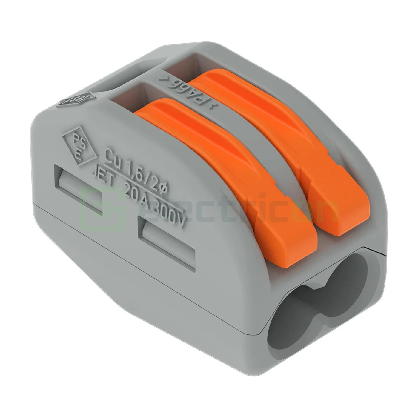 Cleme Wago - Clema de legatură pentru fir lițat, 2x0.08 -4 mm², Wago, 222-412