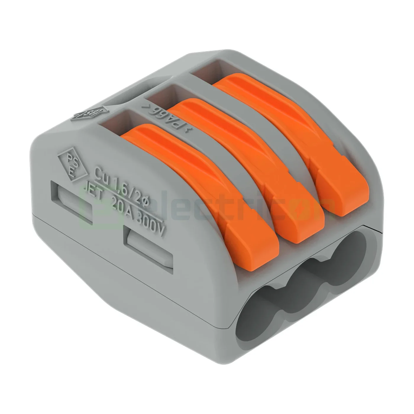 Cleme Wago - Clema de legatură pentru fir lițat, 3x0.08-4 mm², Wago, 222-413