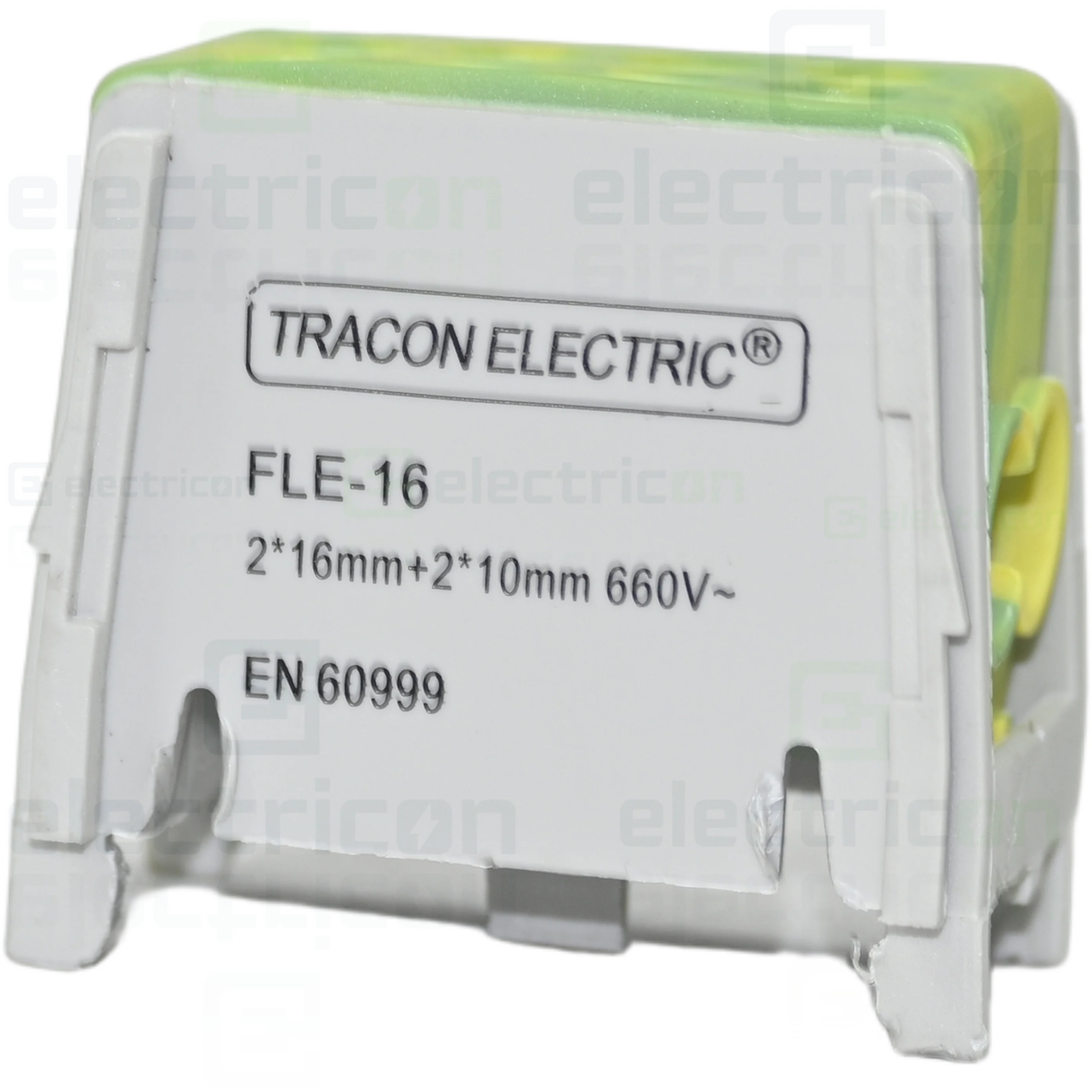 Cleme și conectori electrici - Clema derivatie galben-verde 16mm² Tracon Electric FLE-16ZS