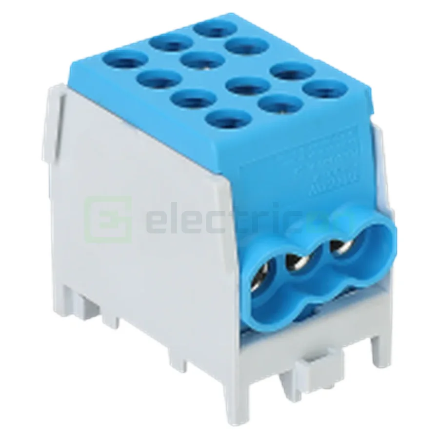 Cleme și conectori electrici - Clema derivatie, 25mm², Cu-Al, albastru, Tracon Electric, FLECU-25-16-3K