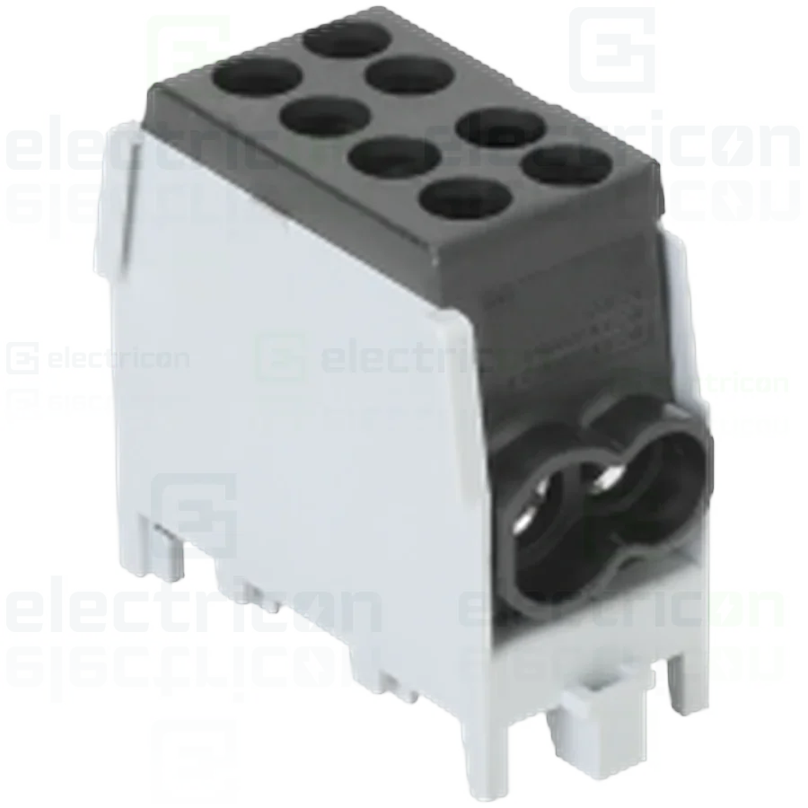 Clemă derivaţie - Clema derivatie, 25mm², Cu-Al, negru, Tracon Electric, FLECU-25-16-2F