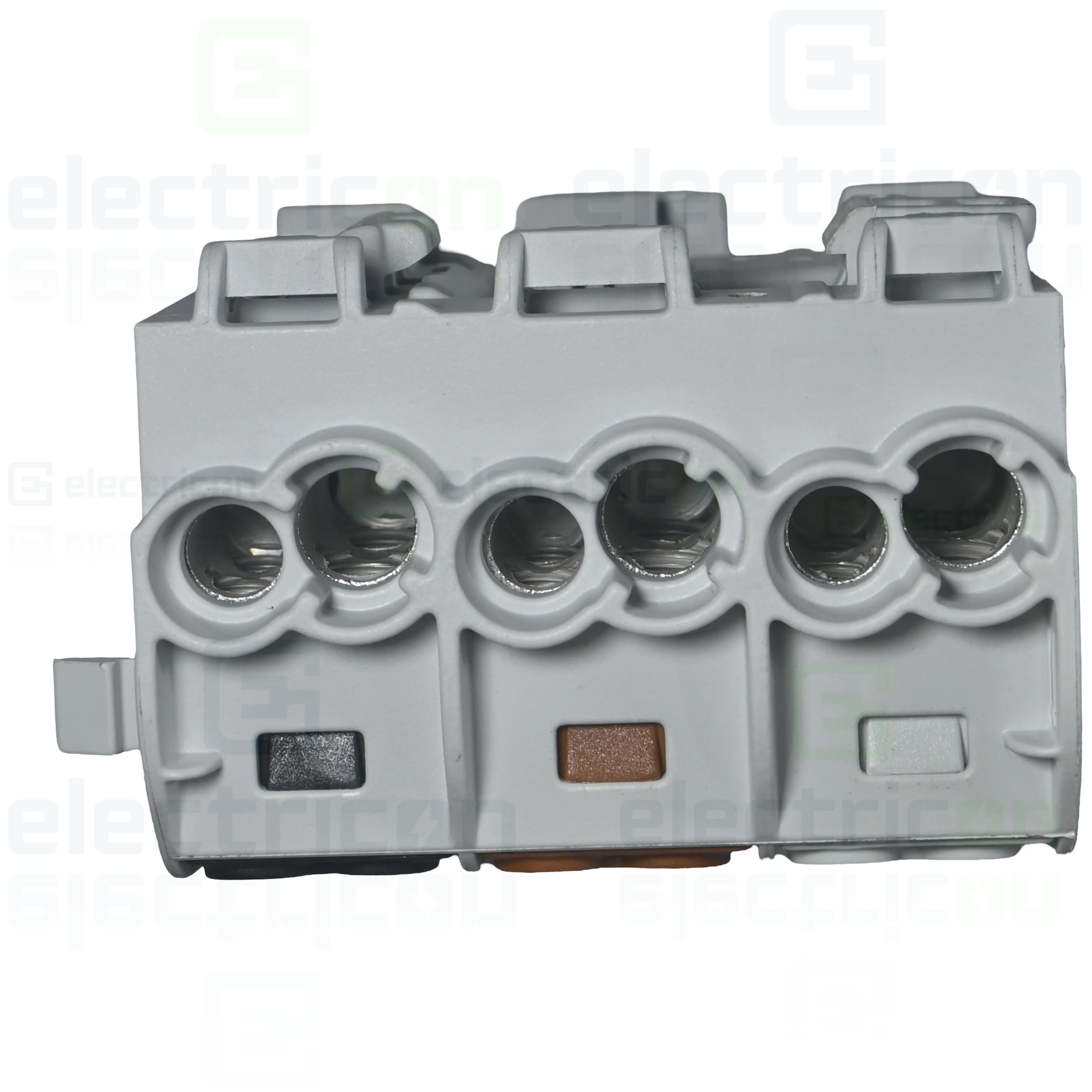 Clemă derivație Cu-Al, 35mm², 3P, izolată, maro/negru/gri, Schrack, IKA26283-A [1]