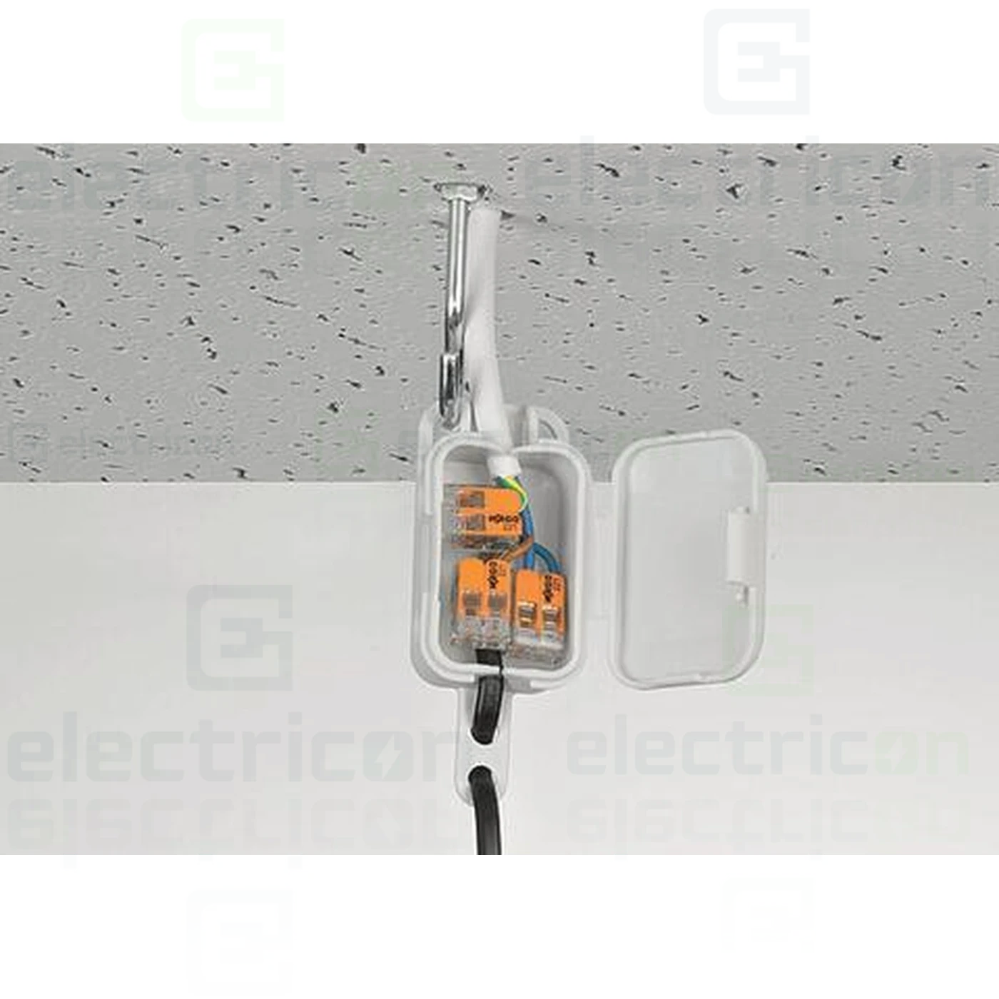 Clemă legătură doza pentru cablu lițat, 2x5x4mm² (10 conductori, 5 per rând), 4 mm², Wago, 221-420 [6]