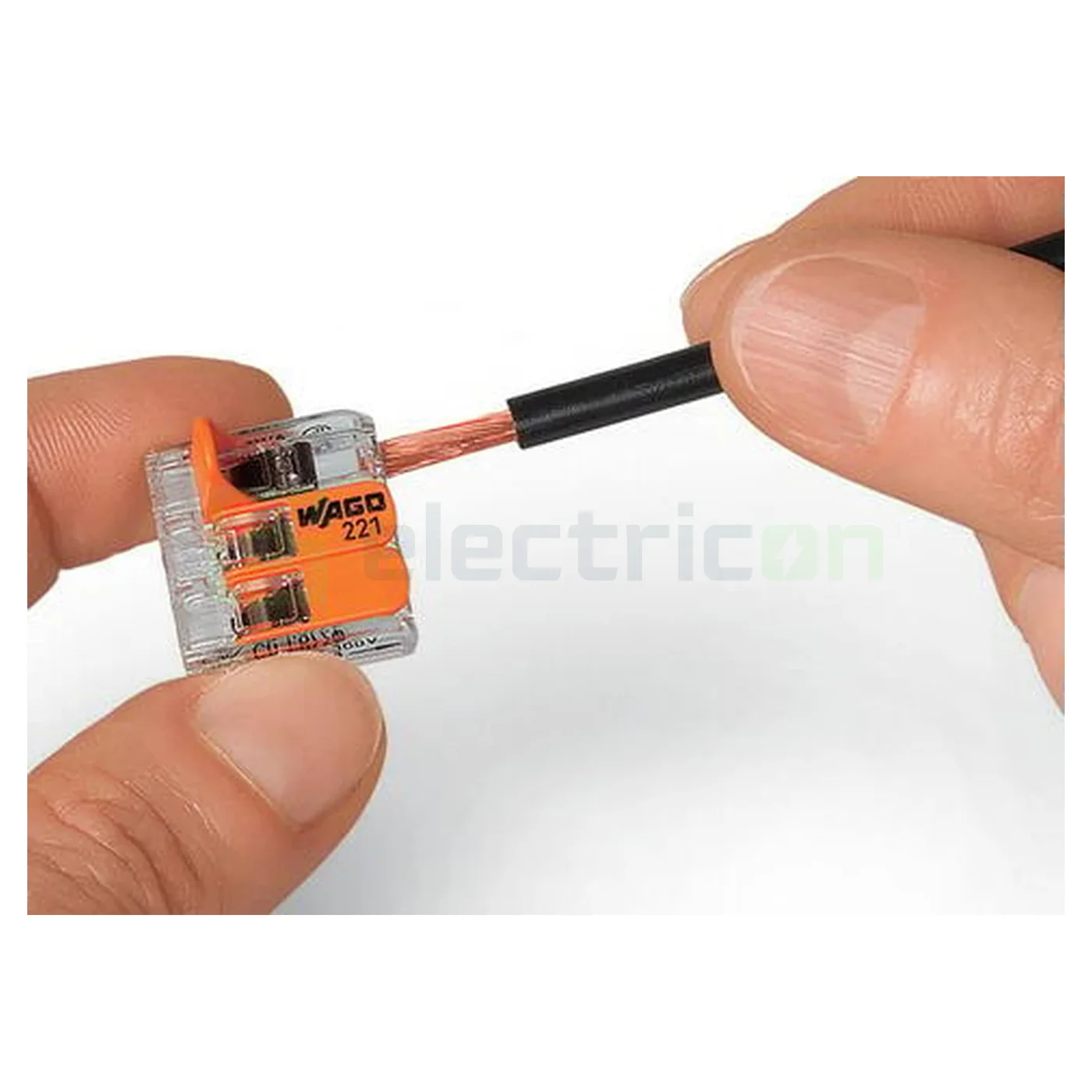 Clemă legătură doza pentru cablu lițat, 2x5x4mm² (10 conductori, 5 per rând), 4 mm², Wago, 221-420 [9]