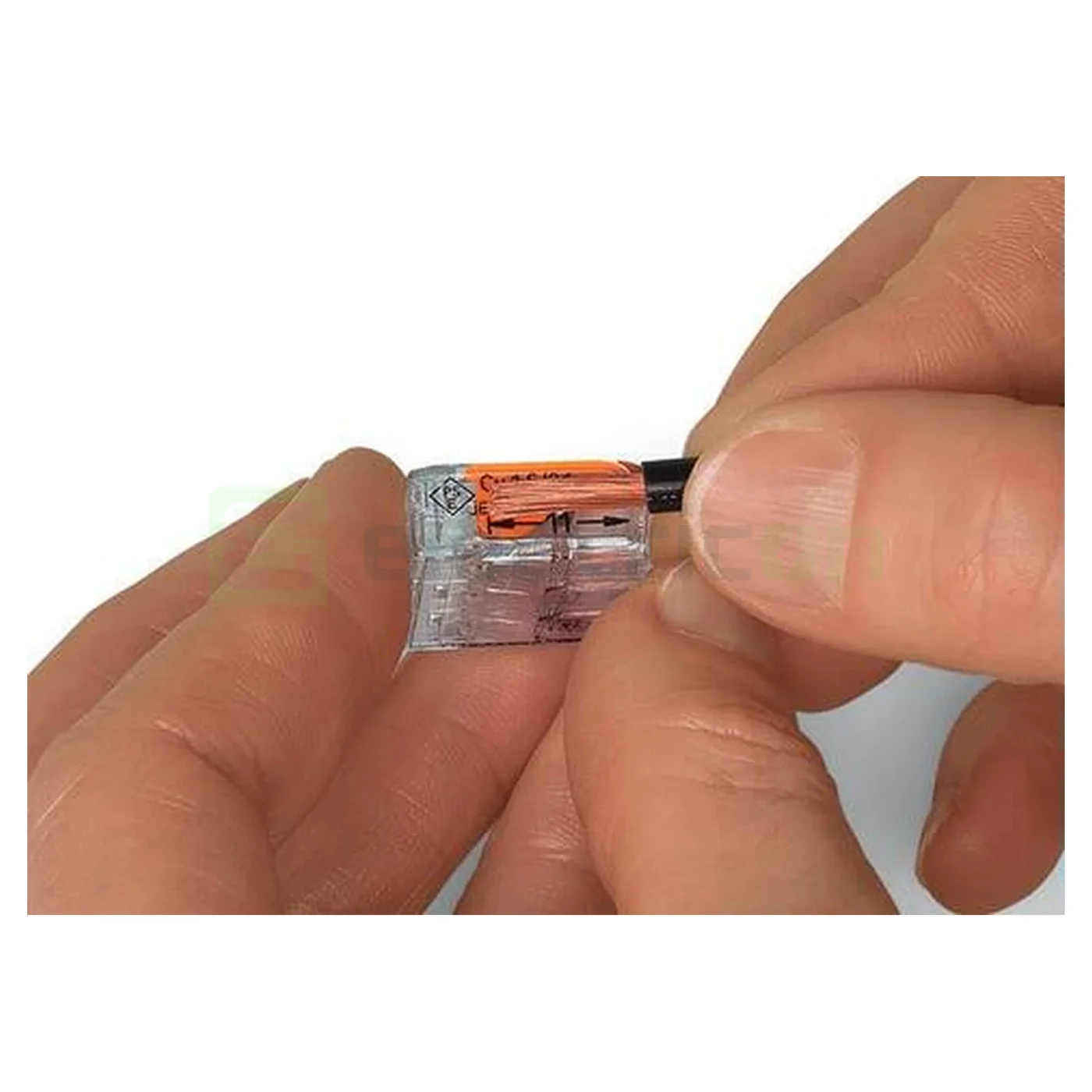 Clemă legătură doza pentru cablu lițat, 2x5x4mm² (10 conductori, 5 per rând), 4 mm², Wago, 221-420 [8]