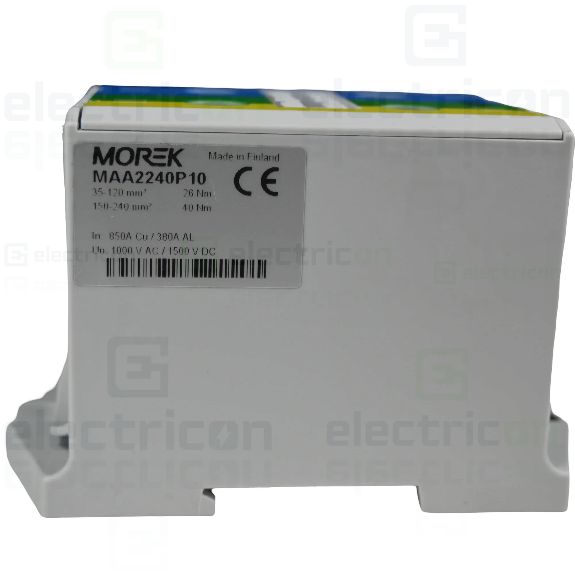 Clemă pe șină 2x240/2x240mm2 verde/galben/albastru OTL240 Morek MAA2240P10 [2]