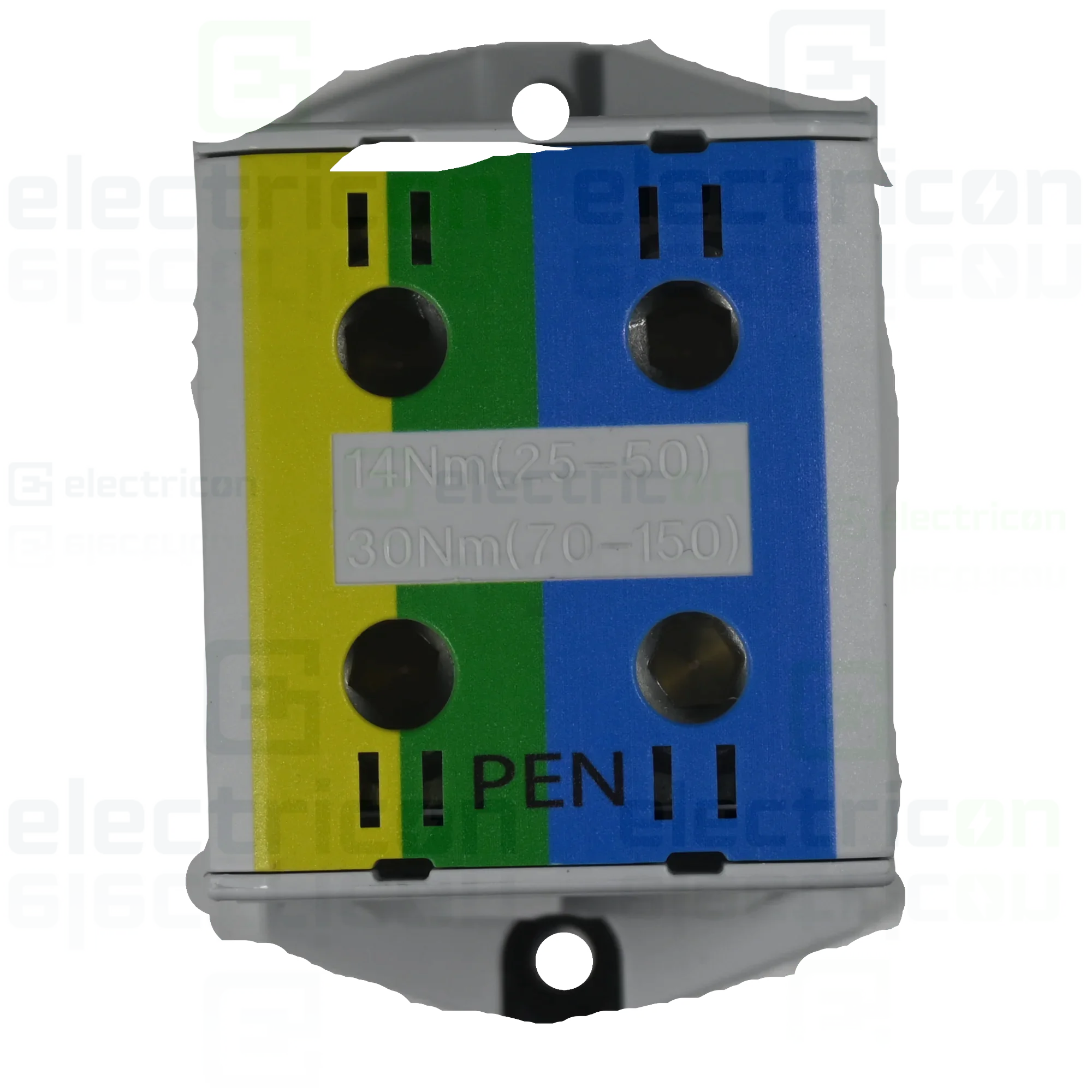 Clemă derivaţie - Clemă pe șină 2x150/2x150mm2 verde/galben/albastru OTL-PEN150 Morek MAA2150P10